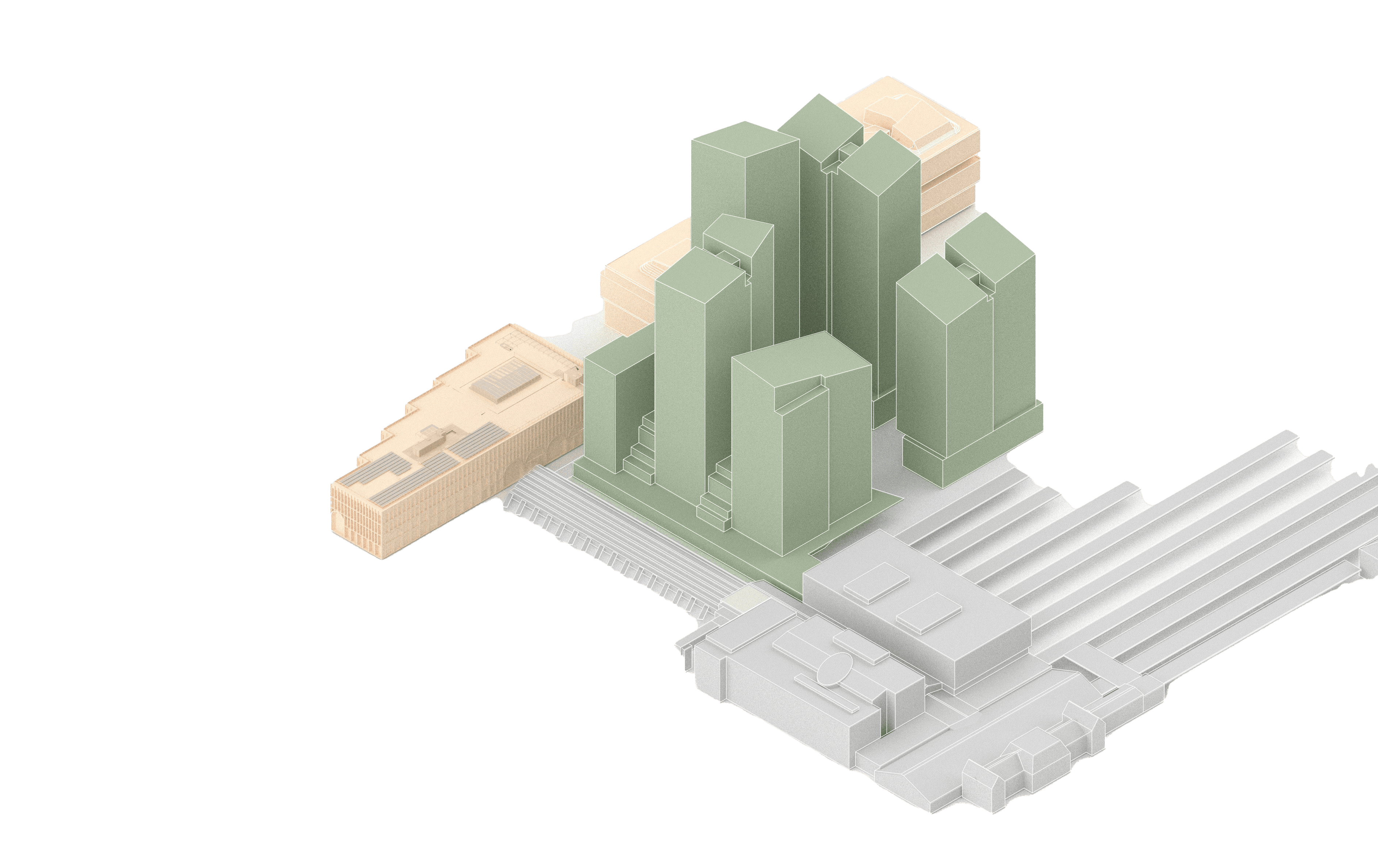 3D-modell över detaljplanen som vann laga kraft på Valborg.