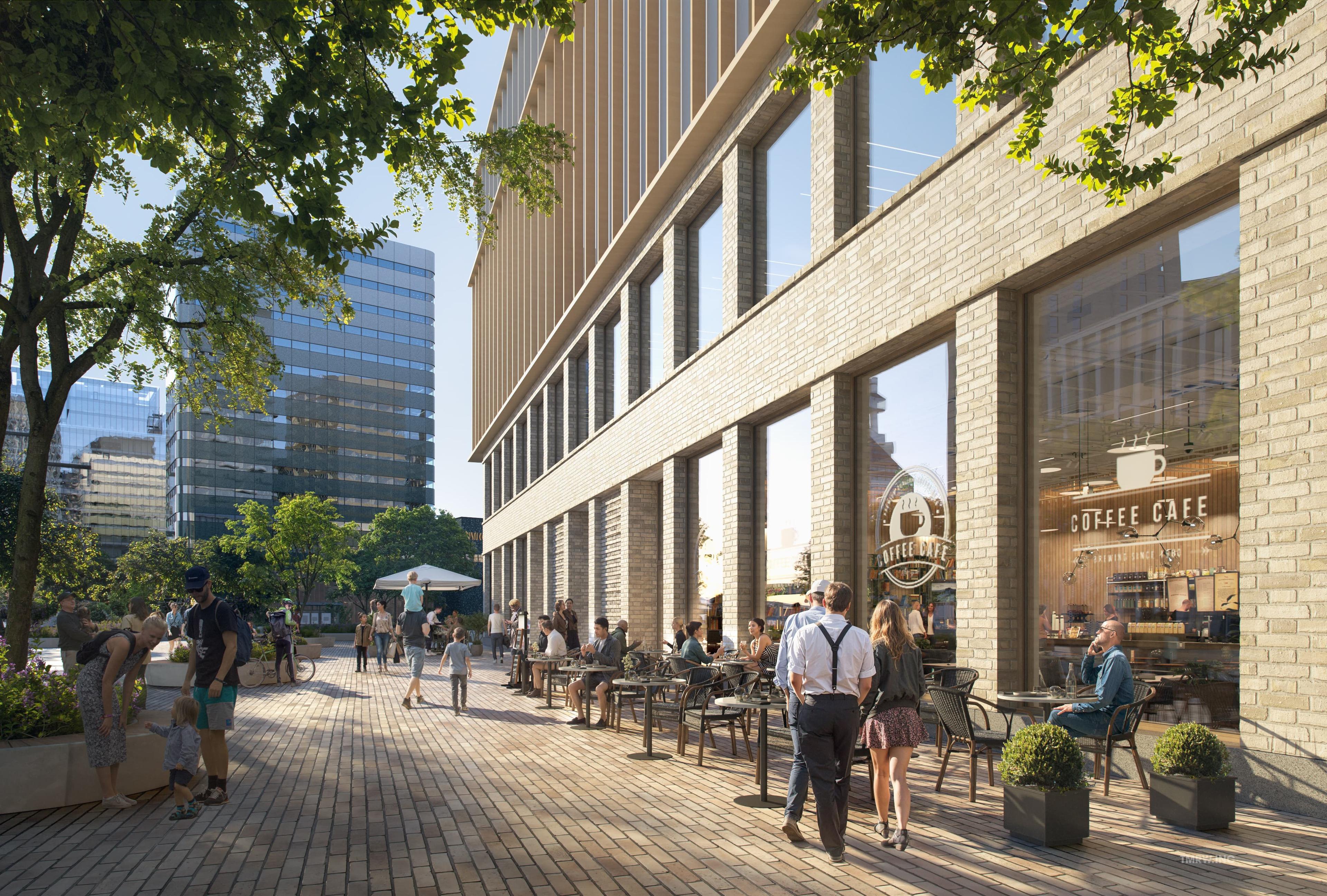 Människor på torg