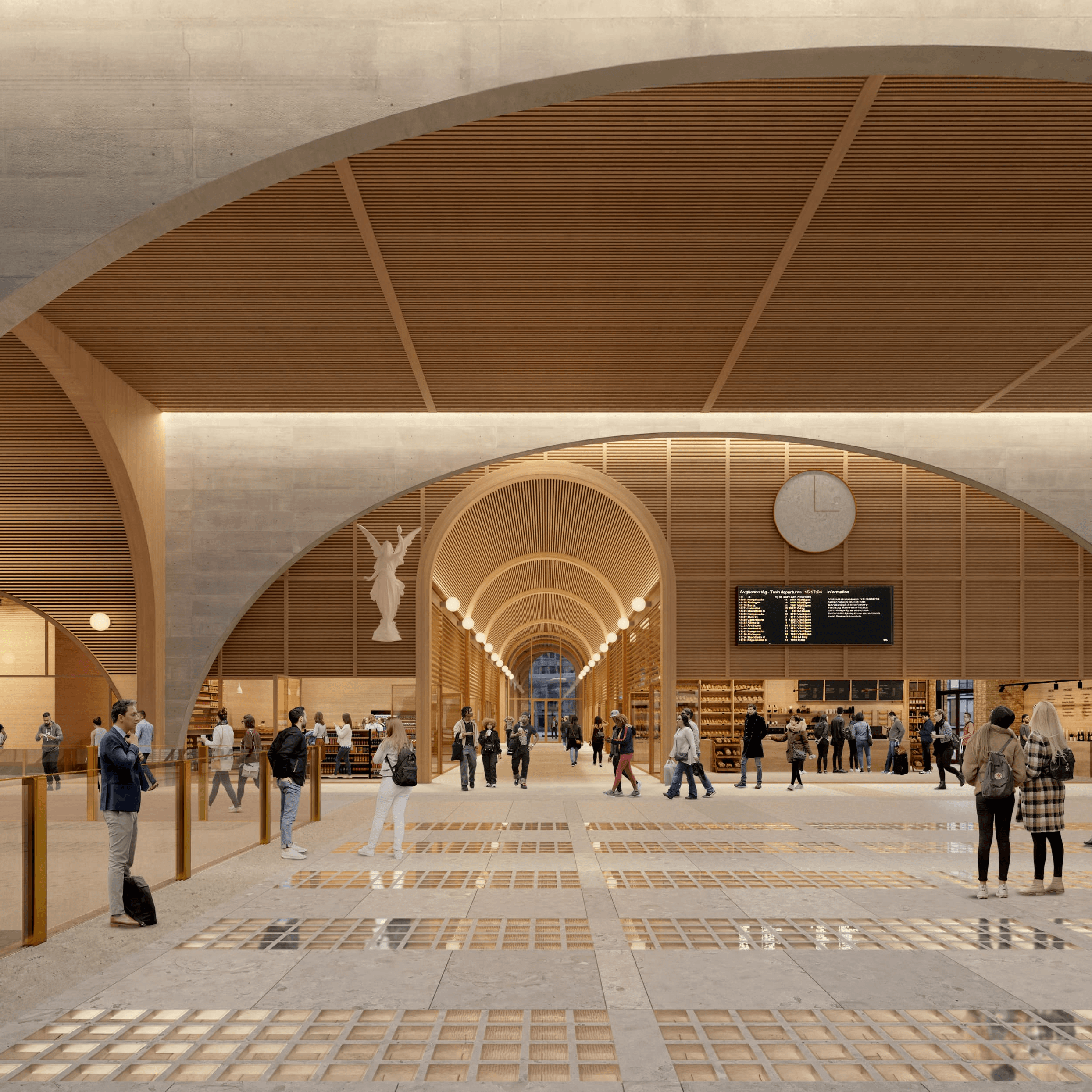 Stationshallen målbild - så kommer det se ut när det är klart