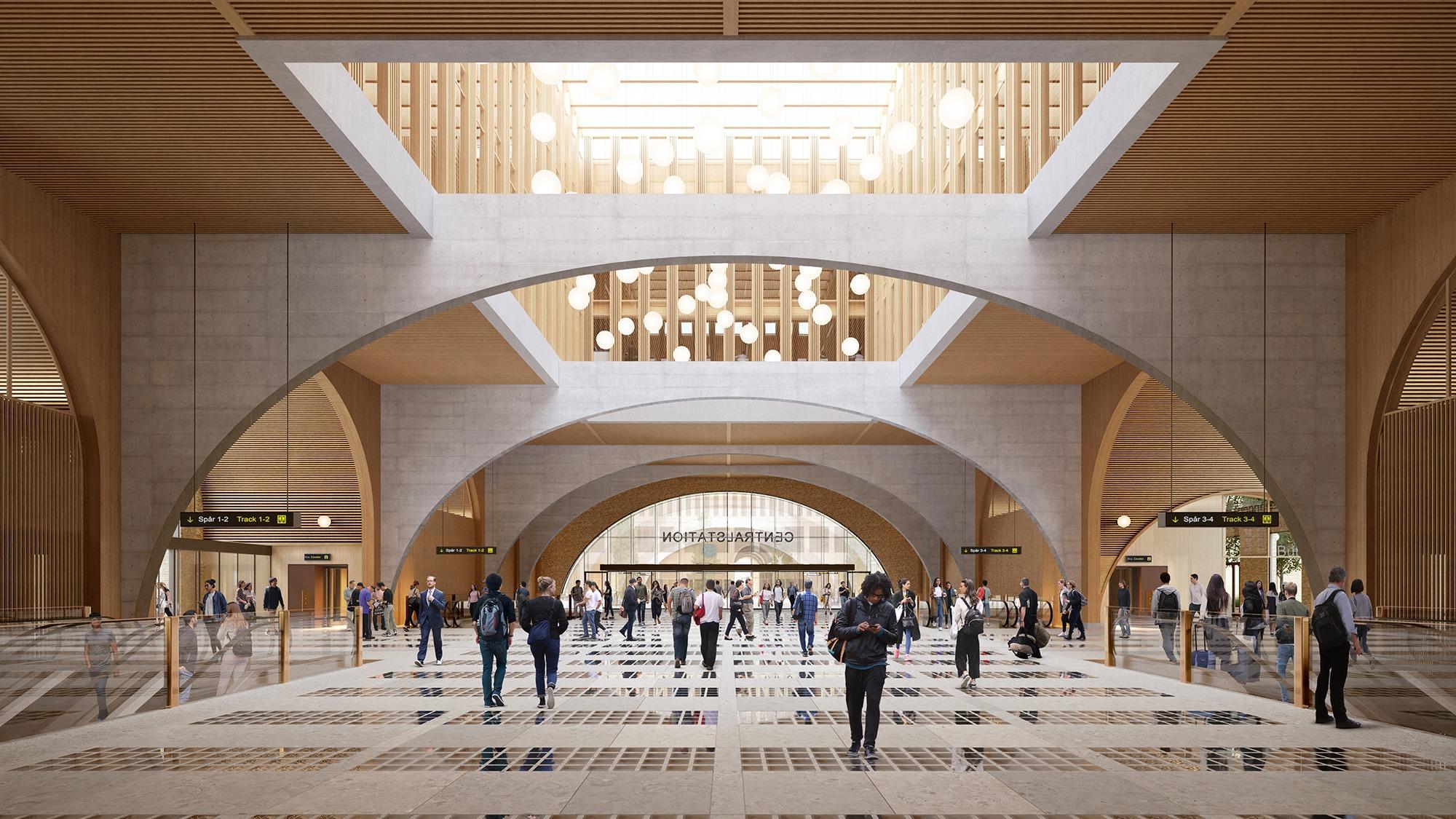 RRA - Train Station Gothenburg - Passage - Copyright Plomp Train Station Gothenburg - Passage